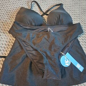 Cupshe Black Swim Bra Set